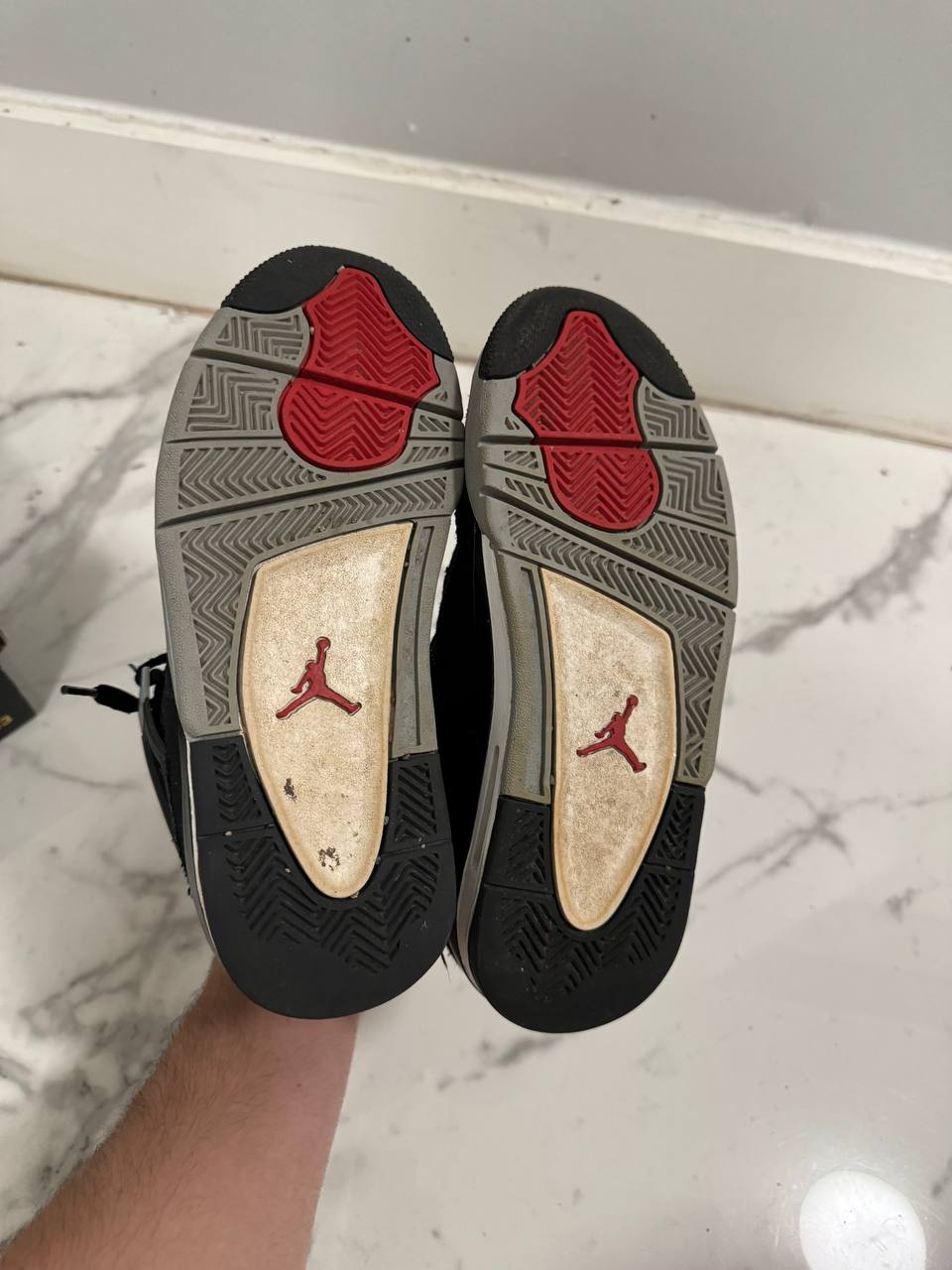 Size 6y | Jordan 4 Black Canvas No Box | Pre-Owned