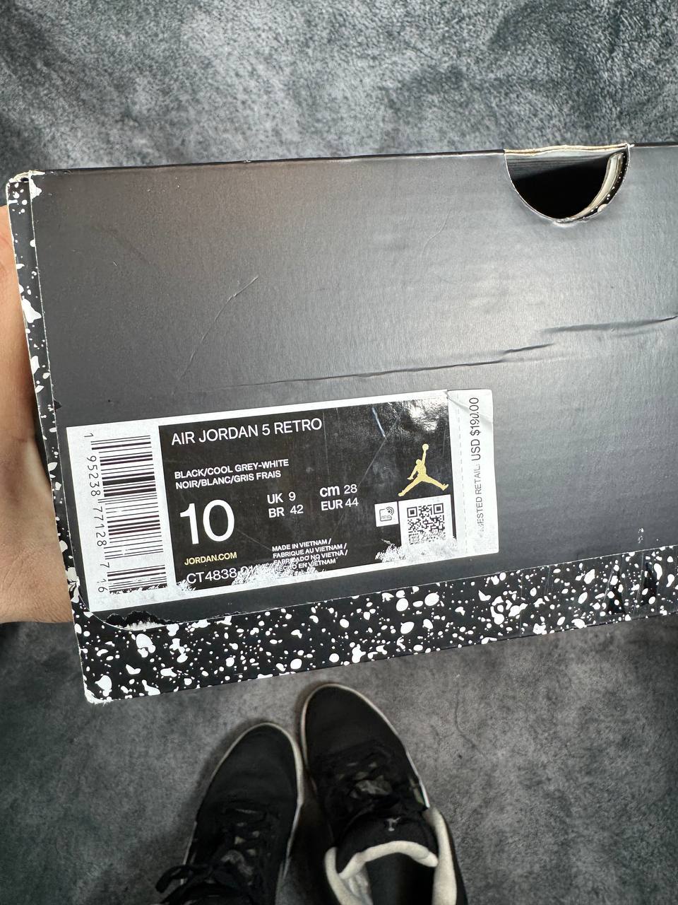 Size 10 | Jordan 5 Oreo With Box | Pre-Owned