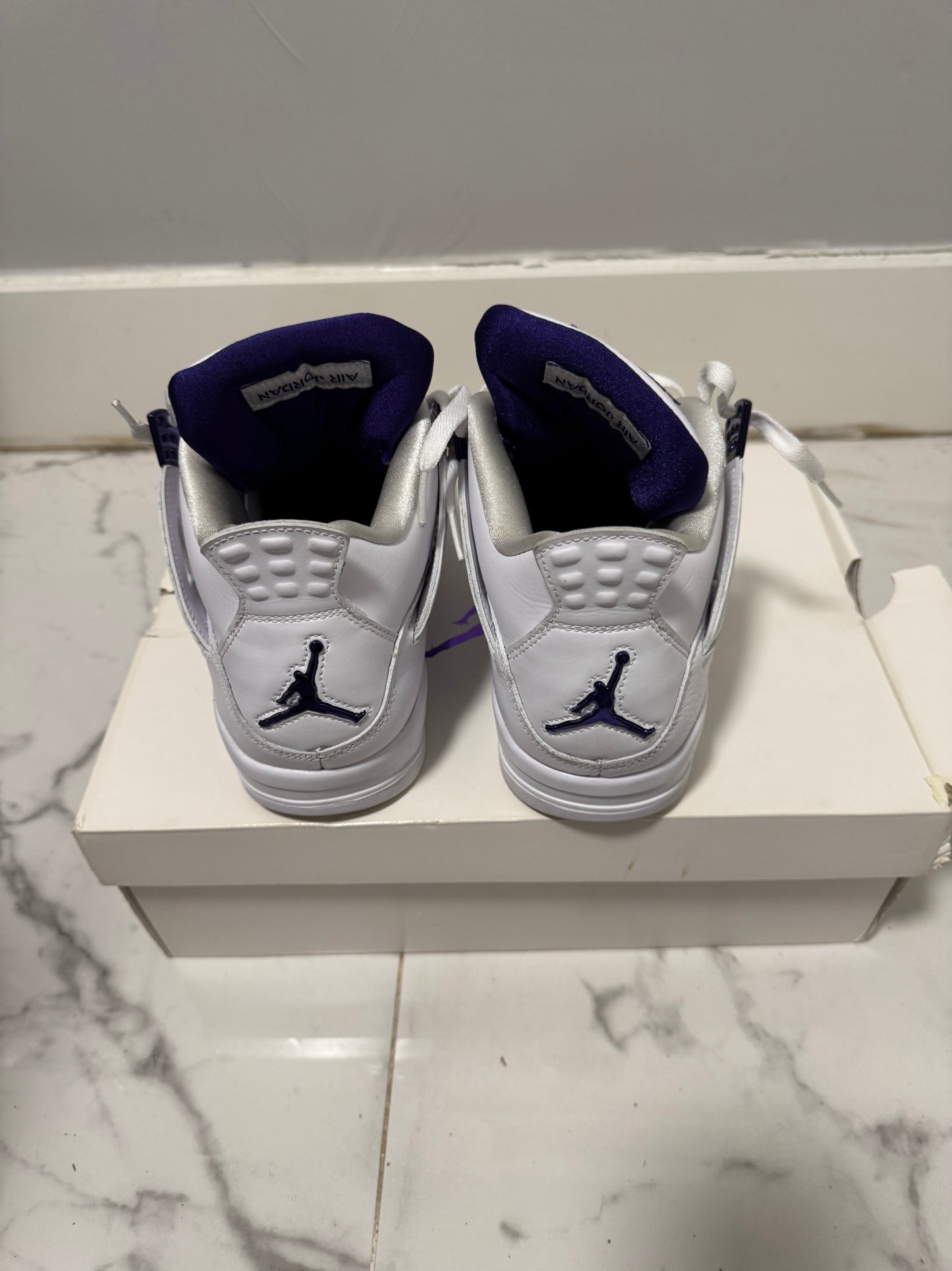 Size 9.5 | Jordan 4 Metallic Purple With Box | Pre-Owned