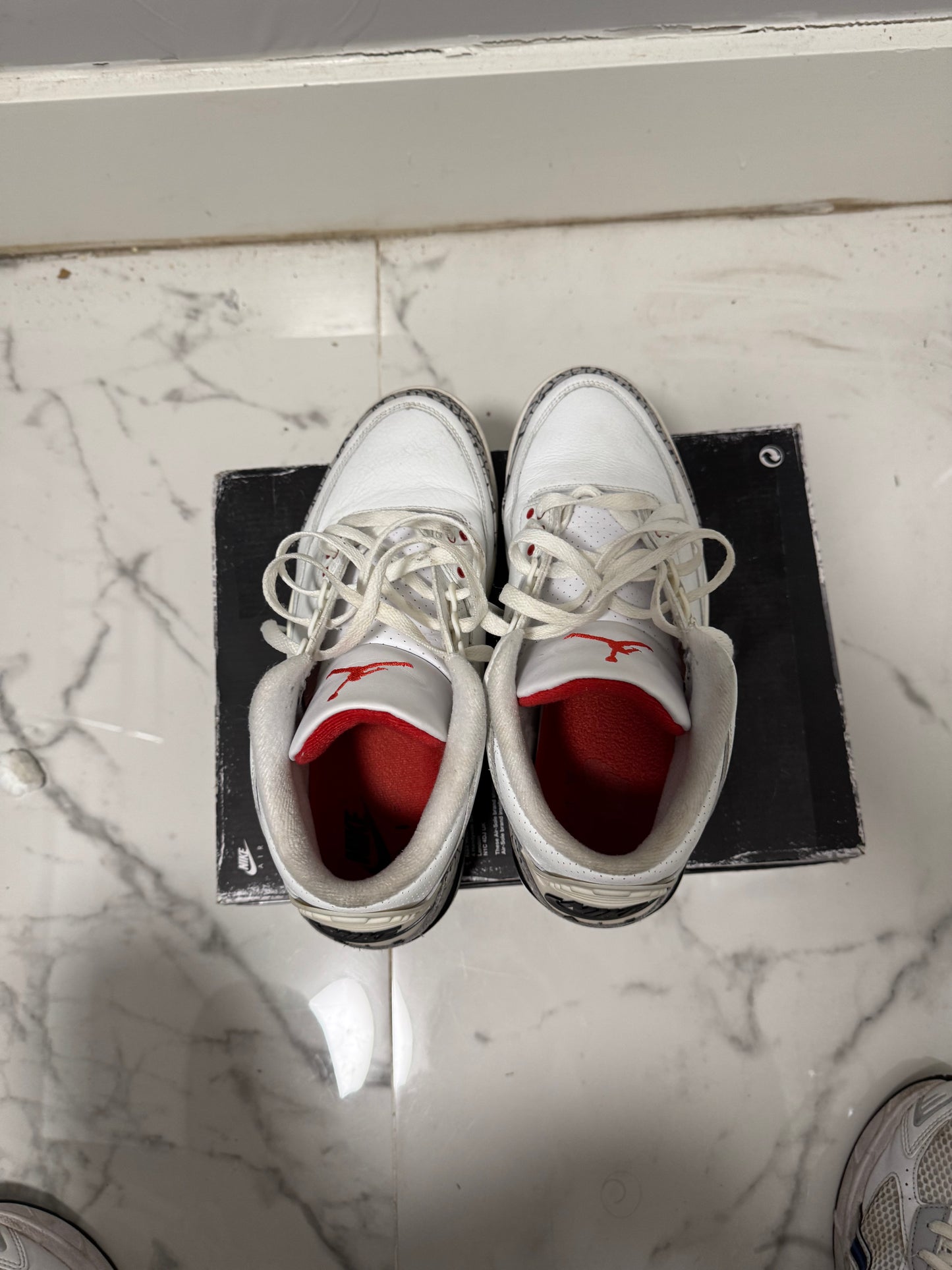 Size 9 | Jordan 3 White Cement Reimagined With Box | Pre-Owned