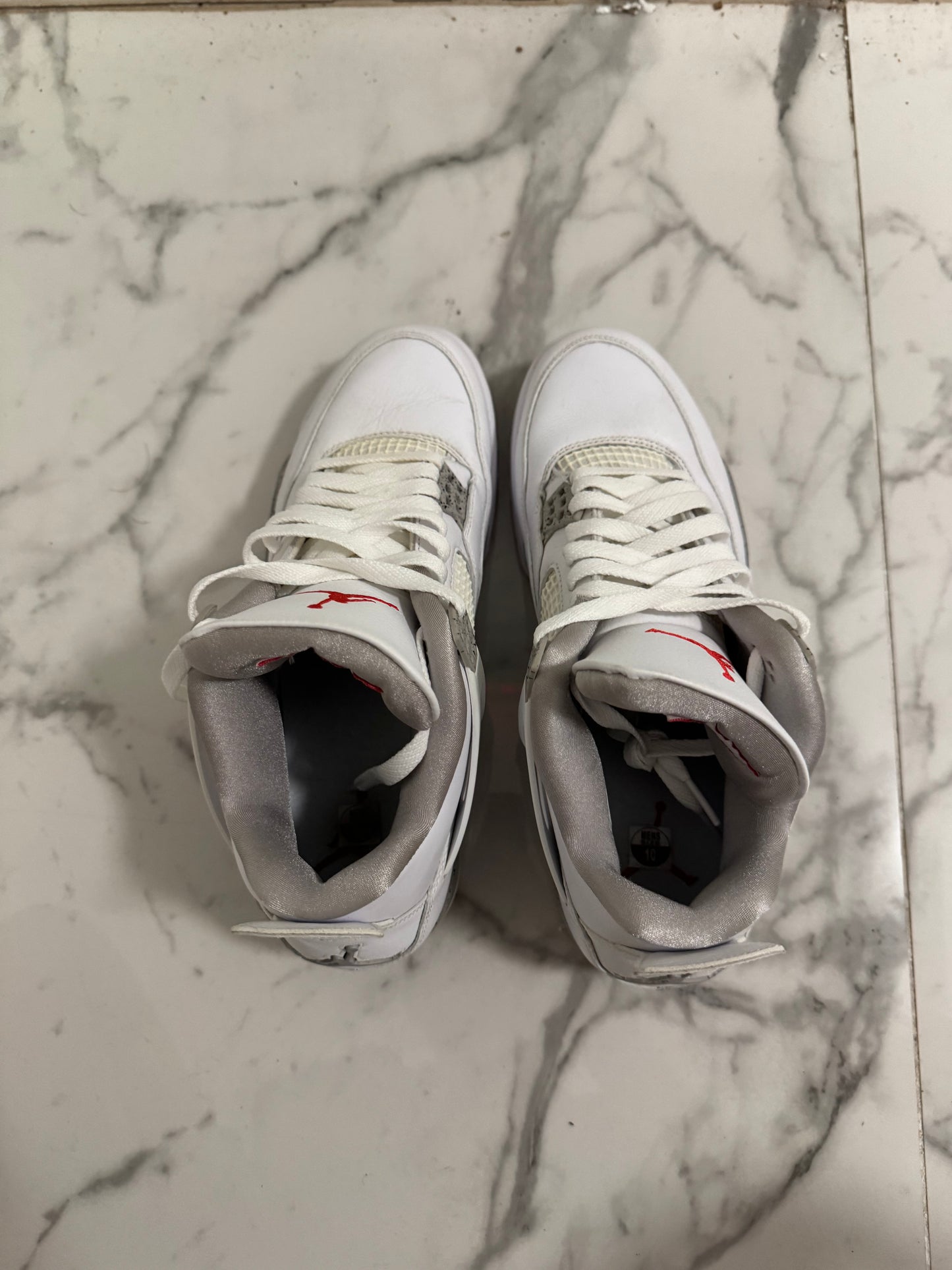 Size 10 | Jordan 4 White Oreo No Box | Pre-Owned