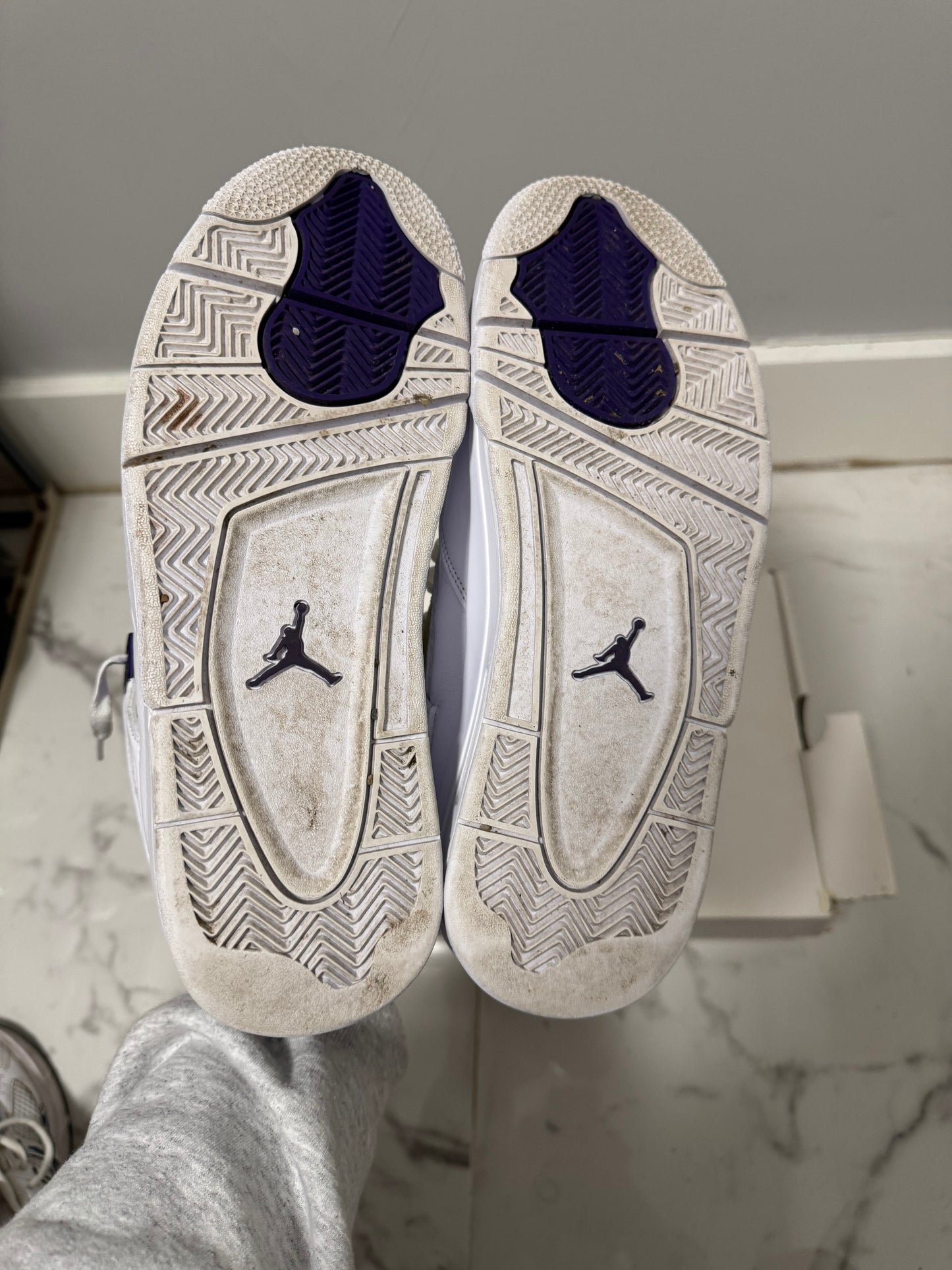 Size 9.5 | Jordan 4 Metallic Purple With Box | Pre-Owned