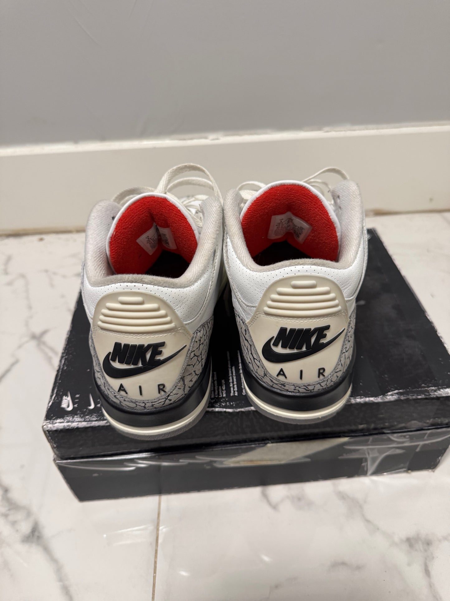Size 9 | Jordan 3 White Cement Reimagined With Box | Pre-Owned