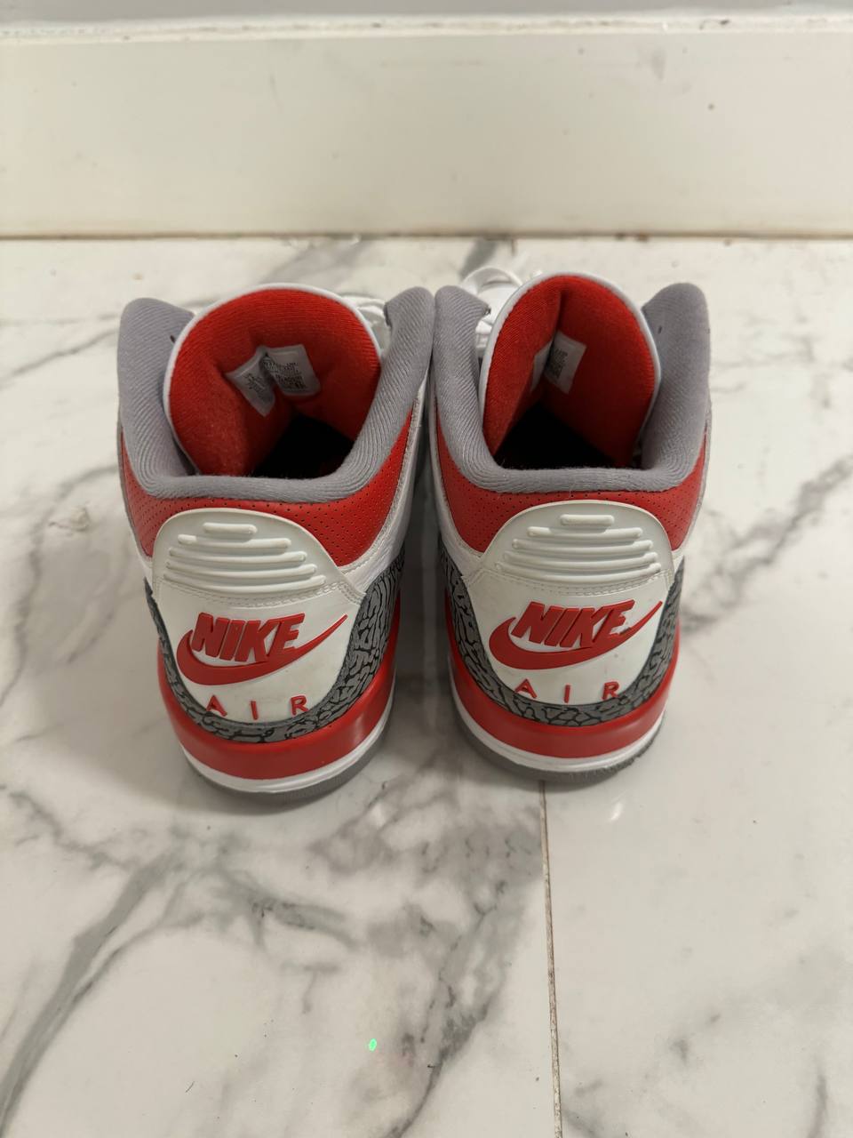 Size 12 | Jordan 3 Fire Red No Box | Pre-Owned