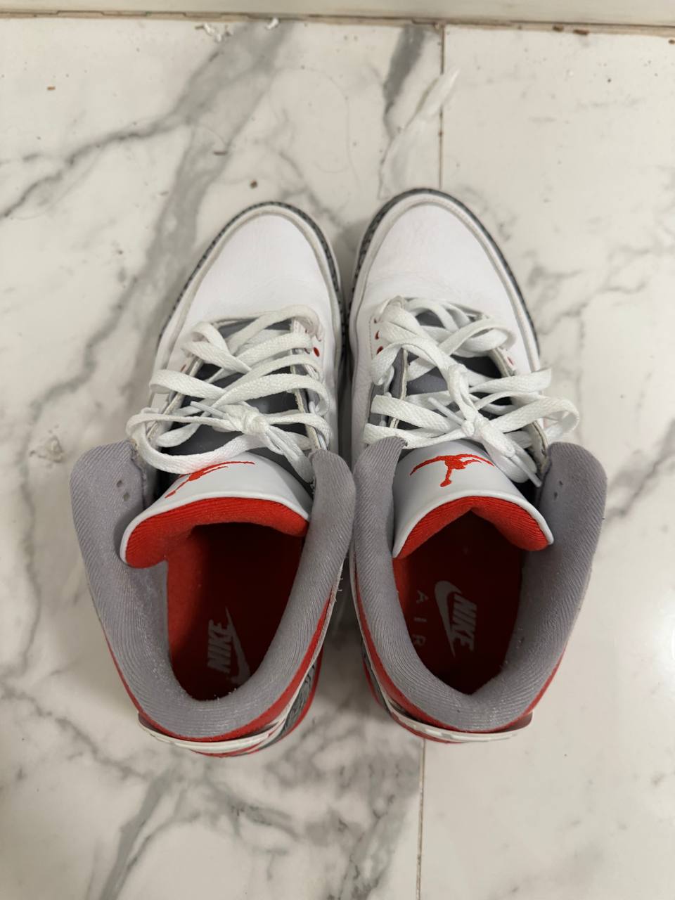 Size 12 | Jordan 3 Fire Red No Box | Pre-Owned