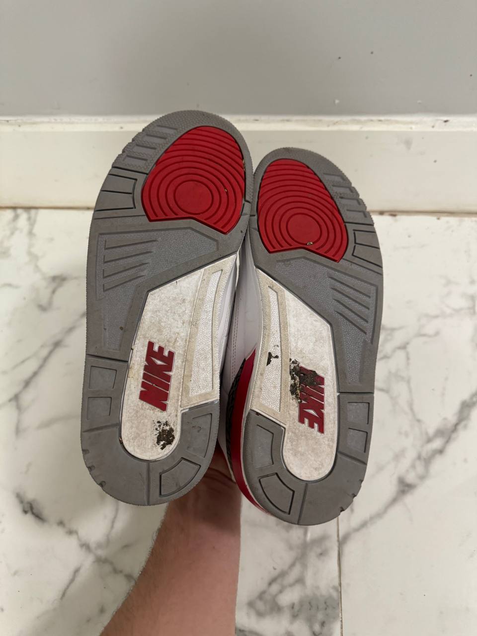 Size 12 | Jordan 3 Fire Red No Box | Pre-Owned