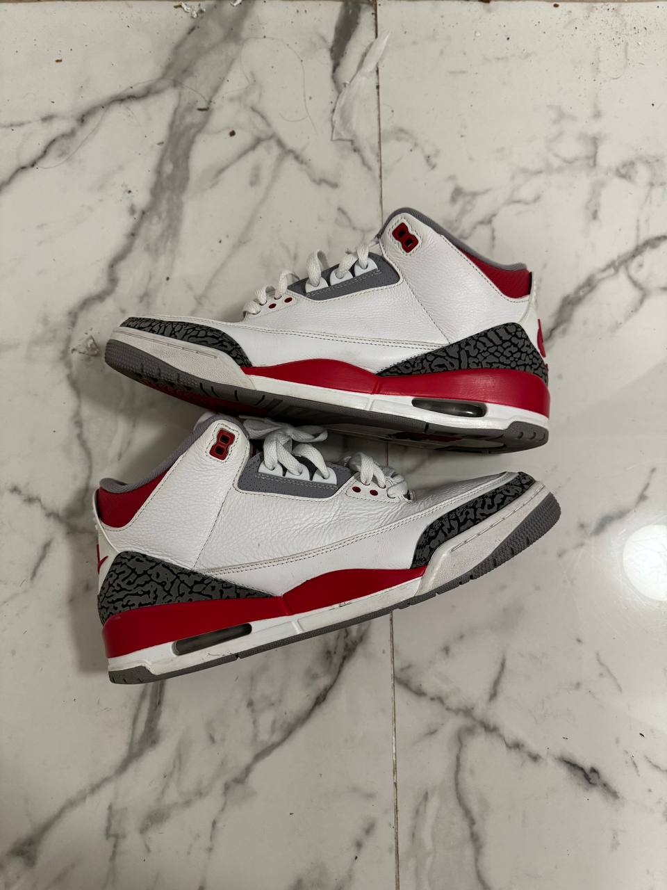Size 12 | Jordan 3 Fire Red No Box | Pre-Owned