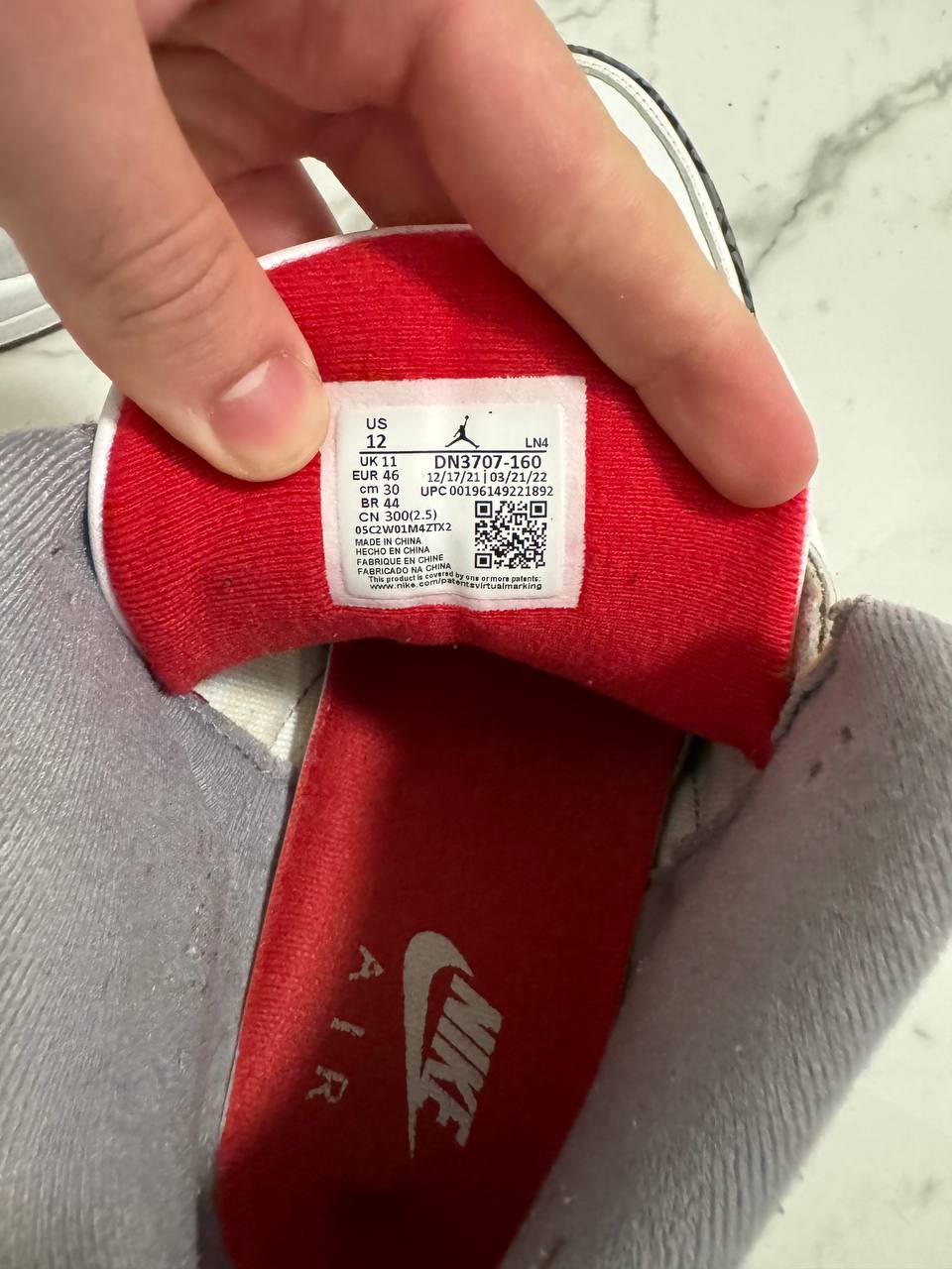 Size 12 | Jordan 3 Fire Red No Box | Pre-Owned