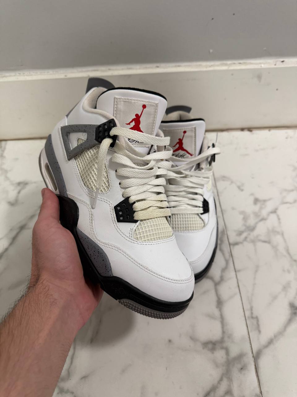 Size 8 | Jordan 4 White Cement 2012 No Box | Pre-Owned