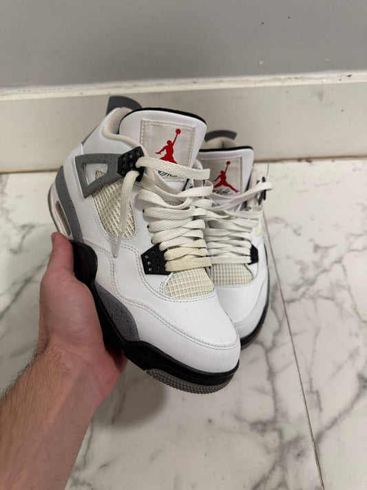 Size 8 | Jordan 4 White Cement 2012 No Box | Pre-Owned