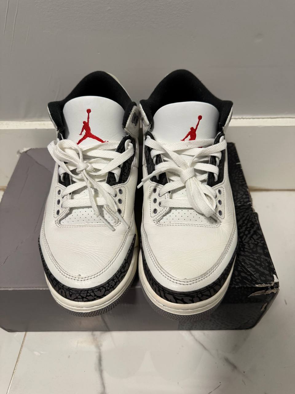 Size 9.5 | Jordan 3 Cement Grey with Box | Pre-Owned