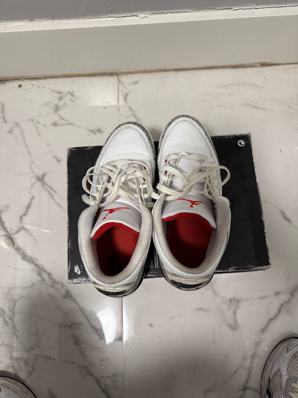 Size 9 | Jordan 3 Reimagined White Cement With Box | Pre-Owned