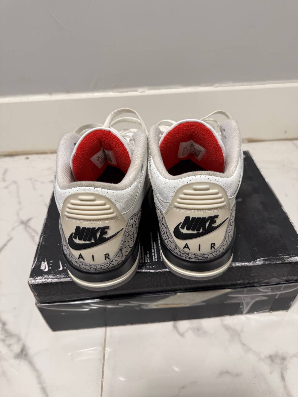 Size 9 | Jordan 3 Reimagined White Cement With Box | Pre-Owned
