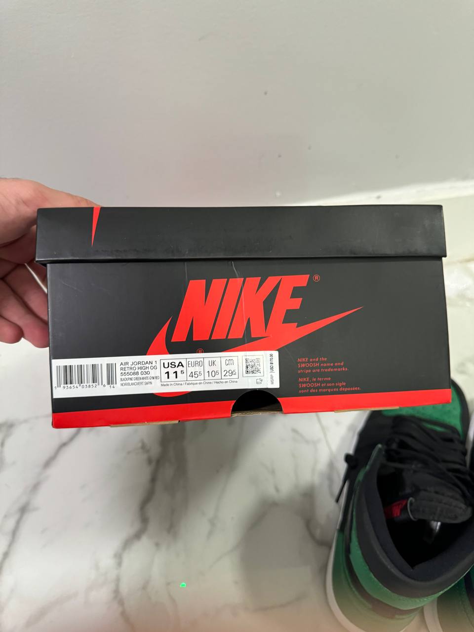 Size 11.5 | Jordan 1 Pine Green With Box | Pre-Owned