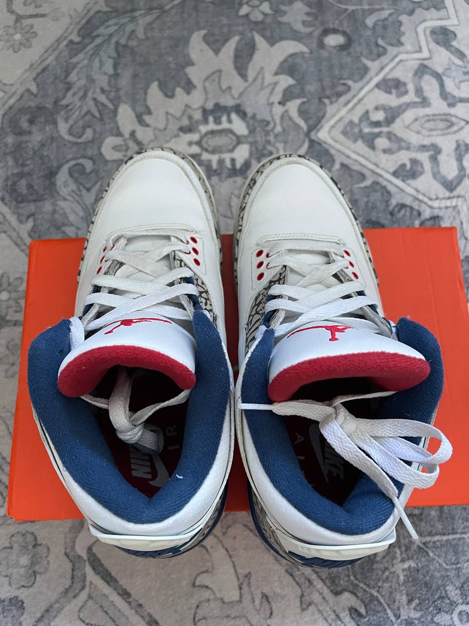 Size 8.5 | Jordan 3 True Blue No Box | Pre-Owned