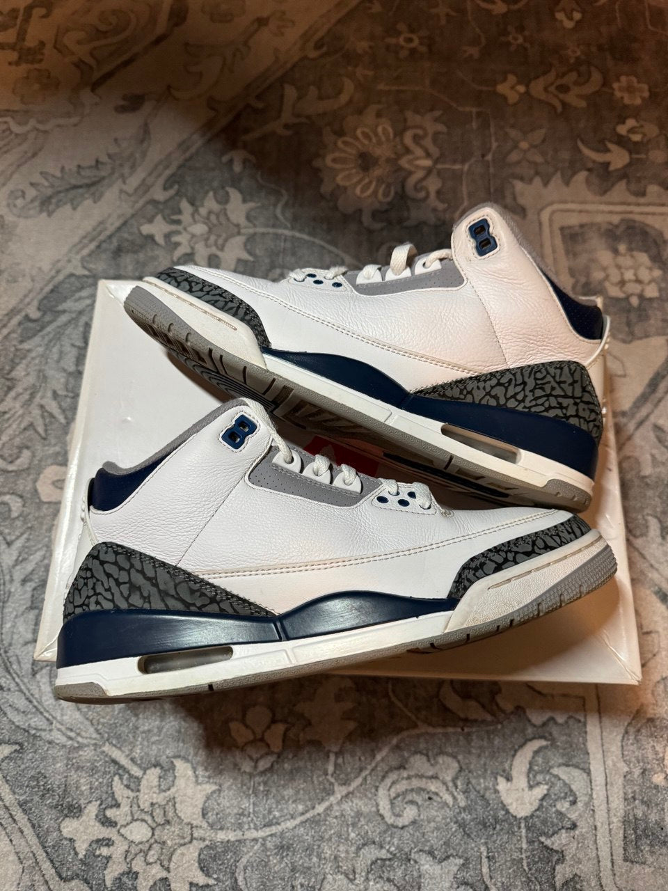 Size 8.5 | Jordan 3 Midnight Navy No Box | Pre-Owned