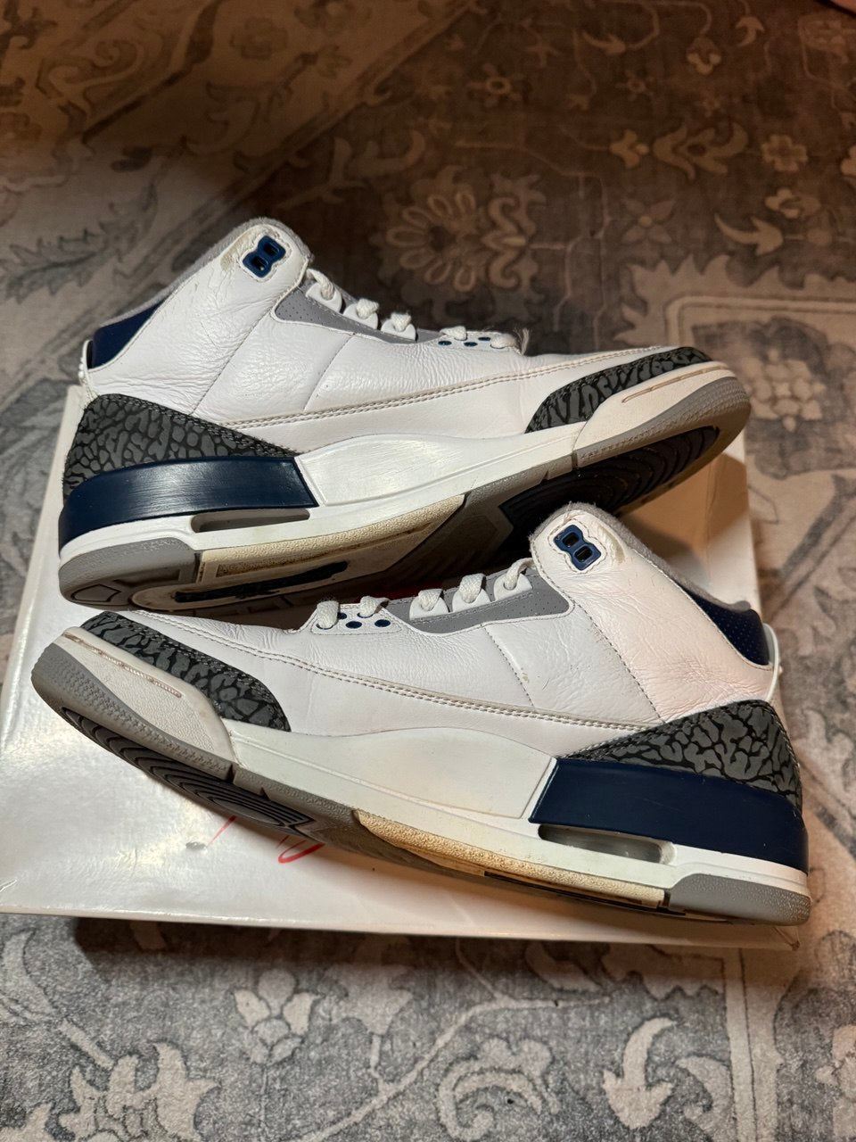 Size 8.5 | Jordan 3 Midnight Navy No Box | Pre-Owned